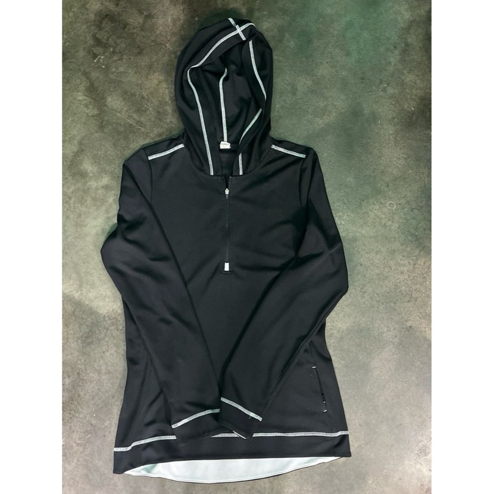 Black shirt with hood